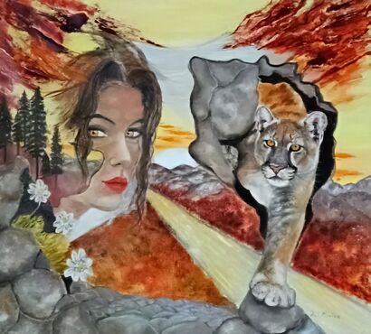 The Untamed Within - a Paint Artowrk by Mónika Katalin  Pál